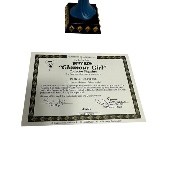 new BETTY BOOP collector figurine danbury mint GLAMOUR GIRL - Picture 2 of 5